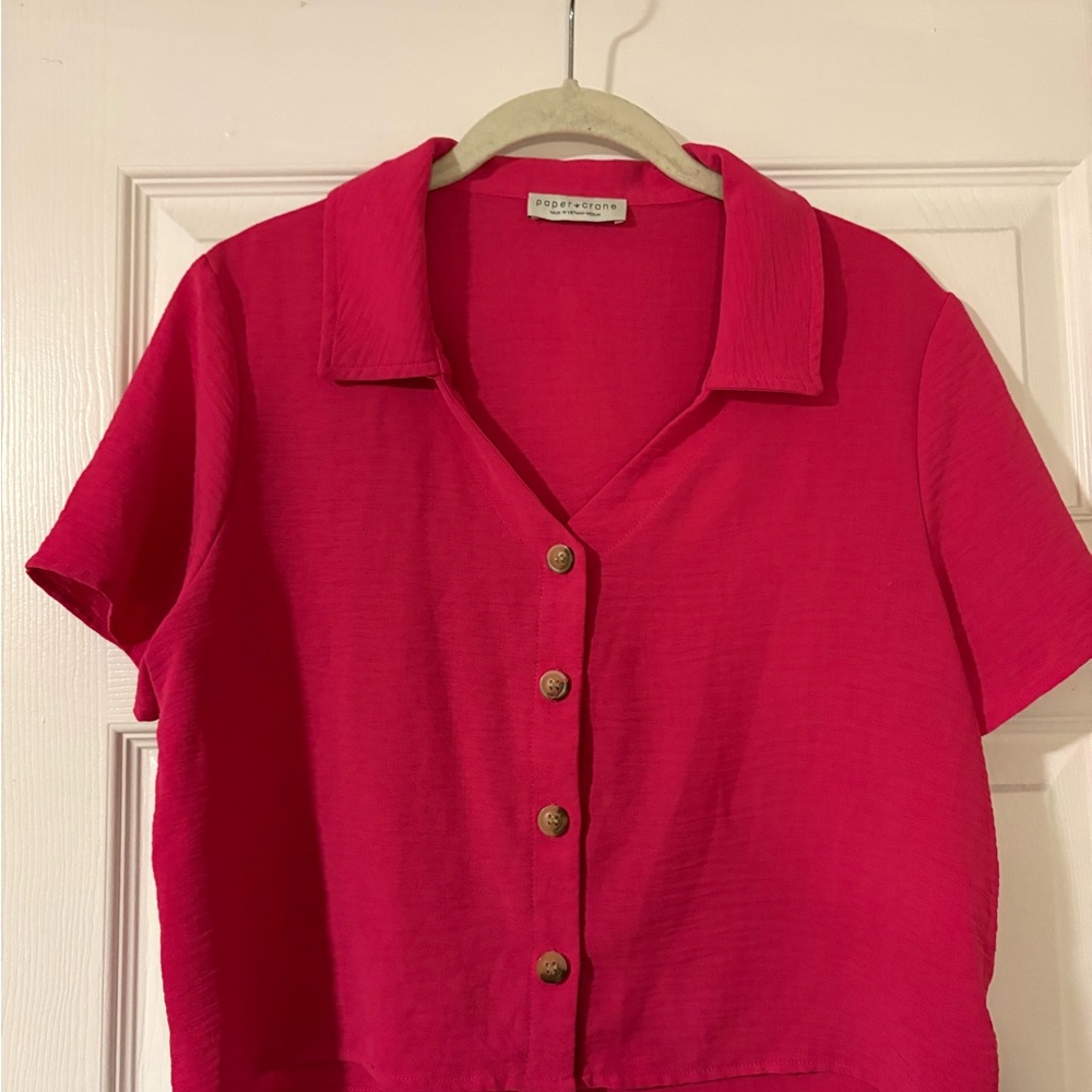 Paper Crane Fuchsia Blouse